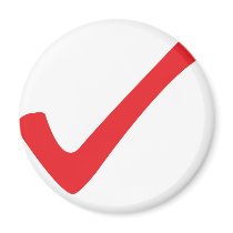 red check icon magnets