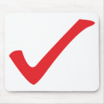 red check icon mouse pads