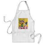 Red Check Rooster Apron