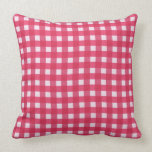 Red checks - two sided pillow pillows