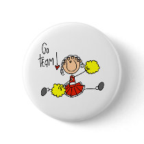 Red Cheerleader buttons