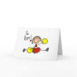 Red Cheerleader Card