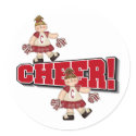 Red Cheerleader stickers by girl_stuff Red Cheerleader stickers