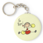 Red Cheerleader T-shirts and Gifts keychains