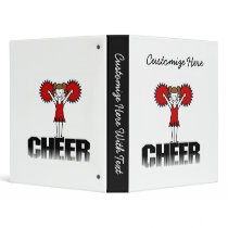 Red Cheerleader Tshirts and Gifts Binders