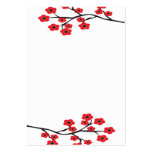 Red Cherry Blossoms Business Card