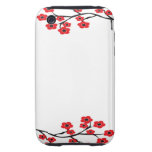 Red Cherry Blossoms Case iPhone 3 Tough Covers