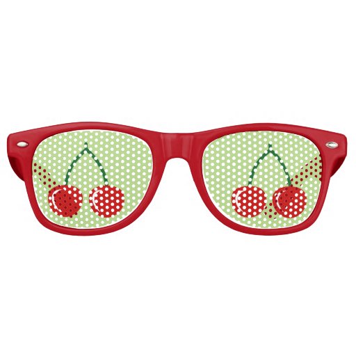 Red Cherry Party Shades Funny Fruit Sunglasses Zazzle