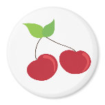 Red Cherry Pattern magnets