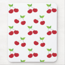Red Cherry Pattern Mousepads