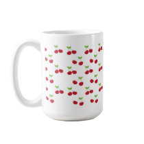 Red Cherry Pattern Mugs