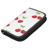 Red Cherry Pattern Folio Planner