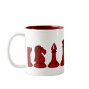 Red Chessmen Mug by seonaidh Red Chessmen Mug