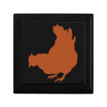 Red Chicken Hen Jewelry Box