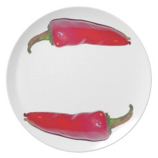 Red Chile Pepper Dinner Plate Zazzle