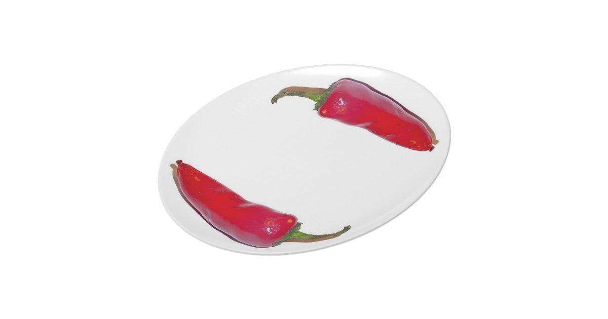 Red Chile Pepper Dinner Plate Zazzle