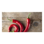 Red Chili Pepper Personalized Photo Card