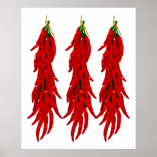 Red Chili Peppers Print Poster | Zazzle