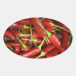 Red Chilli Peppers Gift Range Oval Sticker