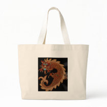 Red Chinese Dragon Tote Bag