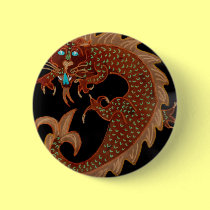 Red Chinese Dragon buttons