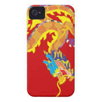 Red Chinese Dragon for Luck casemate cases