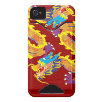 Red Chinese Dragon for Luck casemate cases