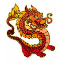 Red Chinese Dragon Kids Dark T-Shirt by koncepts Red Chinese Dragon Kids Dark T-Shirt