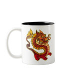 Red Chinese Dragon Mug