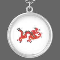 Red Chinese Dragon necklaces