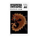 Red Chinese Dragon stamp