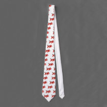 Red Chinese Style Dragon ties