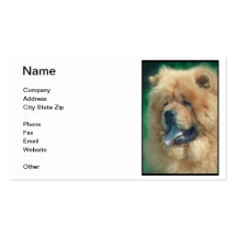 Red Chow Chow Business Card