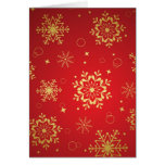 Red Chrismas greeting card