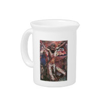 Red Christ by Lovis Corinth Drink Pitcher