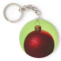 Red Christmas Bauble Keychain
