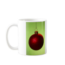 Red Christmas Bauble mugs by alternateworlds Red Christmas Bauble mugs