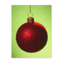 Red Christmas Bauble postcards by alternateworlds Red Christmas Bauble postcards