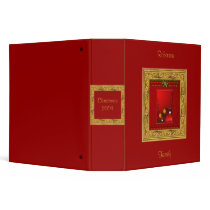 Red Christmas Binder
