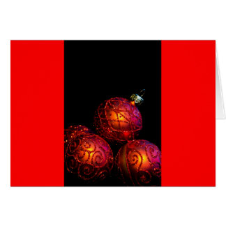 RED CHRISTMAS GREETINGS CARD