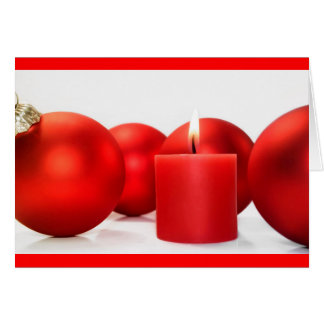 RED CHRISTMAS GREETINGS CARD