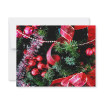 red Christmas invitation by camerashyphotos red Christmas invitation