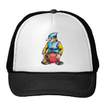 Red Christmas Ornament and Elf Trucker Hat