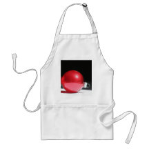 Red Christmas ornament apron