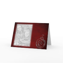 Red Christmas Ornament cards