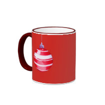 Red Christmas Ornament red Travel Mug