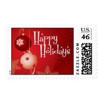 Red Christmas Ornaments - Happy Holidays