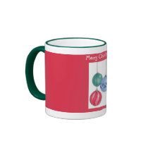 Red Christmas Ornaments Mug