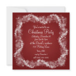 Red Christmas Party Invitations