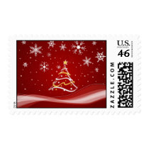 Red Christmas Postage
